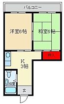 大阪府四條畷市岡山2丁目1-33（賃貸マンション2K・3階・35.00㎡） その2