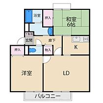 カルチェ東香里IIA  ｜ 大阪府枚方市東香里新町11-3（賃貸アパート2LDK・1階・60.35㎡） その2