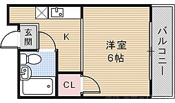 間取図画像 1K