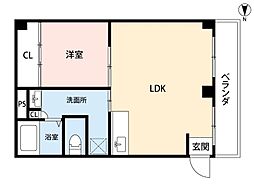 間取図画像 1LDK
