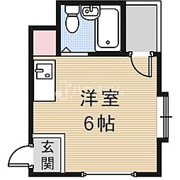 エムボックス ワンルームの間取図画像