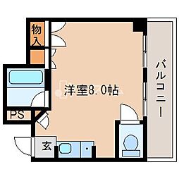 シュトラーセ北田 ワンルームの間取図画像