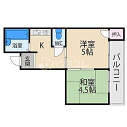 第三光永住 2Kの間取図画像