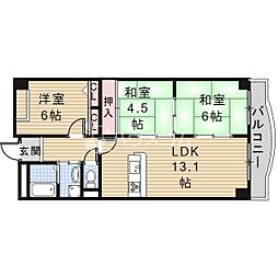 プランドール.マツカワ 3LDKの間取図画像