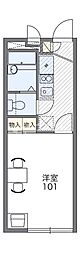 レオパレスヒカリ 1Kの間取図画像
