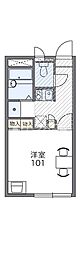 レオパレスCOMPAL 1Kの間取図画像
