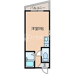 クレール・寝屋川 ワンルームの間取図画像
