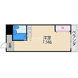 プレアール大和田 ワンルームの間取図画像