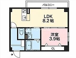 ソリティア光善寺 1LDKの間取図画像