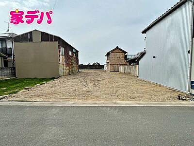 外観：敷地約55坪の整形地！確定測量済ですので建築費用を抑えることができます。