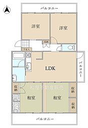 ソシエール南栄A棟 4LDKの間取図画像