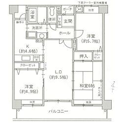 間取図画像 3LDK