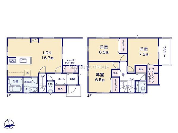 間取りを拡大表示