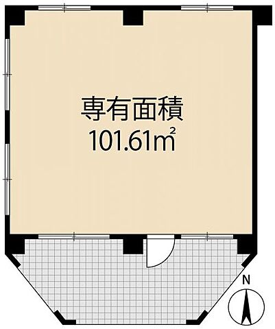 1階・路面に面しています