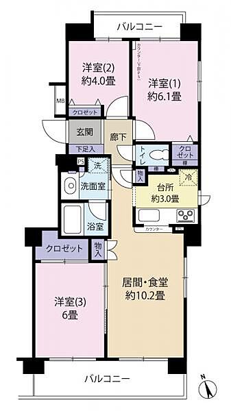 間取りを拡大表示