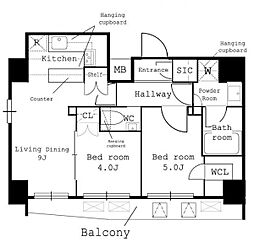 間取図画像 2LDK