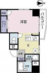 キクエイパレス中野坂上 1LDKの間取図画像