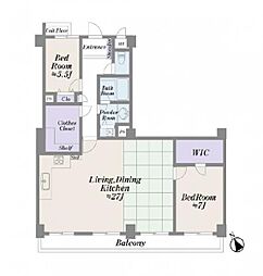 間取図画像 2LDK