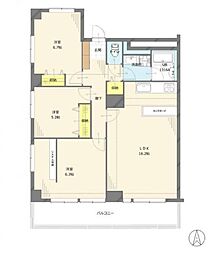 グレイス大島 3LDKの間取図画像