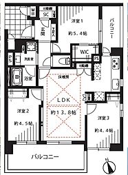 イトーピアマイズ池袋 3LDKの間取図画像