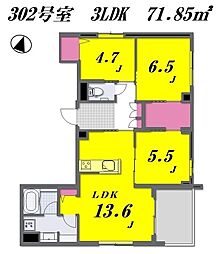 maison de franc～メゾン ド フラン～ 3LDKの間取図画像