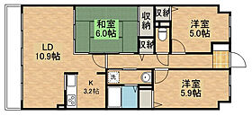 ドルチェ若草 705 ｜ 栃木県宇都宮市若草3丁目3-21（賃貸マンション3LDK・7階・68.22㎡） その2