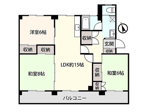 県庁公舎A棟_間取り_0