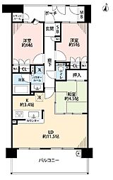 間取図画像 3LDK
