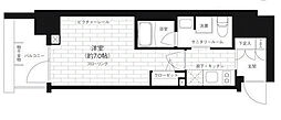 ステージファースト横浜 3階1Kの間取り