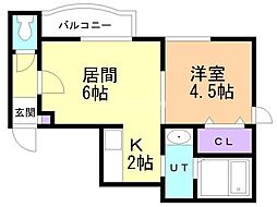 間取図画像 1LDK