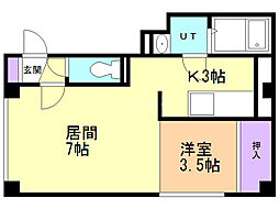 樹31 1LDKの間取図画像