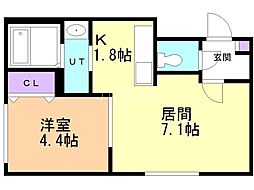 SHERRY 1LDKの間取図画像