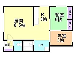間取図画像 2LDK