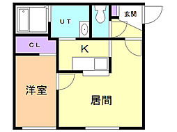 間取図画像 1LDK