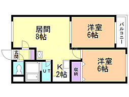 間取図画像 2LDK