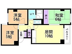 サンシティ32 3LDKの間取図画像