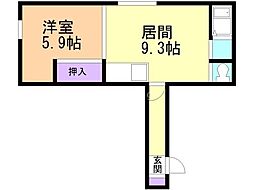 間取図画像 1LDK