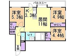 間取図画像 3LDK