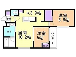 間取図画像 2LDK
