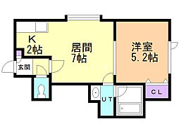 間取図画像 1LDK