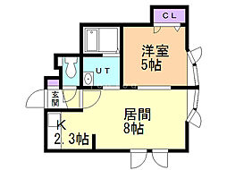 グレイスノート35 1LDKの間取図画像