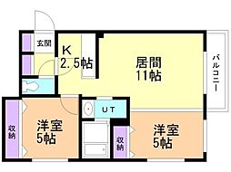 間取図画像 2LDK