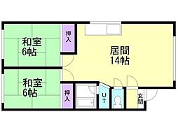 間取図画像 2LDK