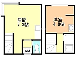 ピーチハウス 1LDKの間取図画像