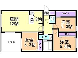 間取図画像 3LDK