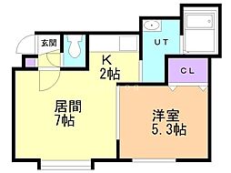 間取図画像 1LDK