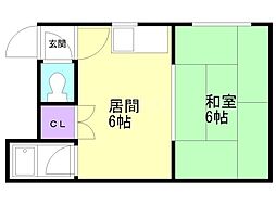 間取図画像 1DK