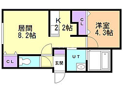 間取図画像 1LDK