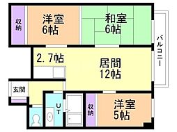 間取図画像 3LDK