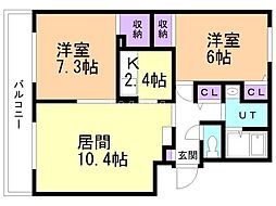 パークハイツI 2階